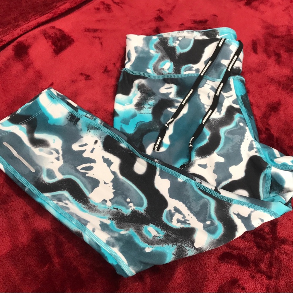 NIKE DRI-FIT Running/workout Leggings print size S